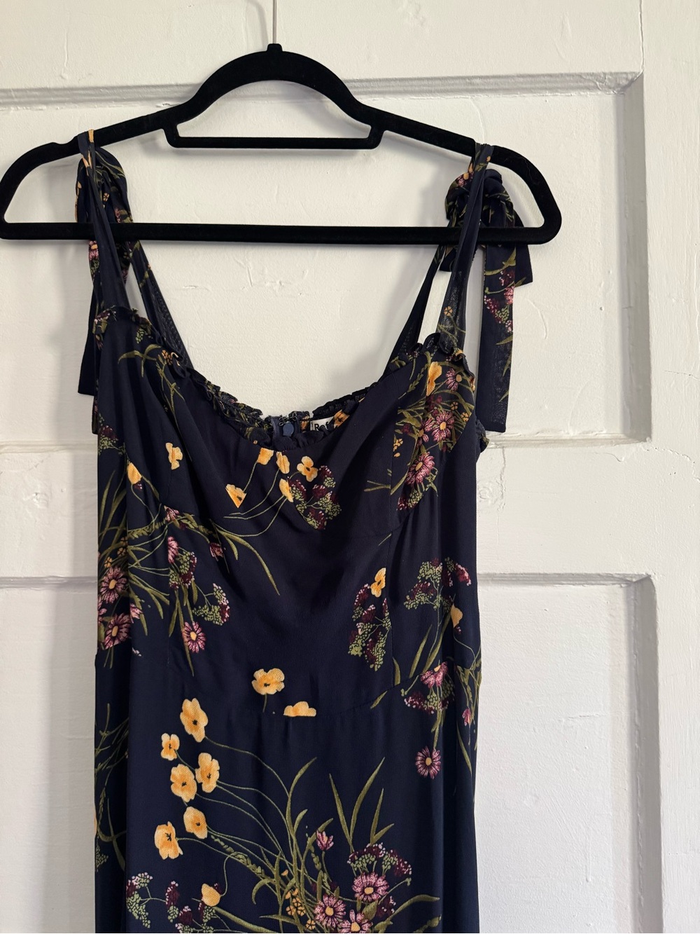 Reformation Niki Floral Tie-Shoulder Midi Dress - Picture 7 of 9